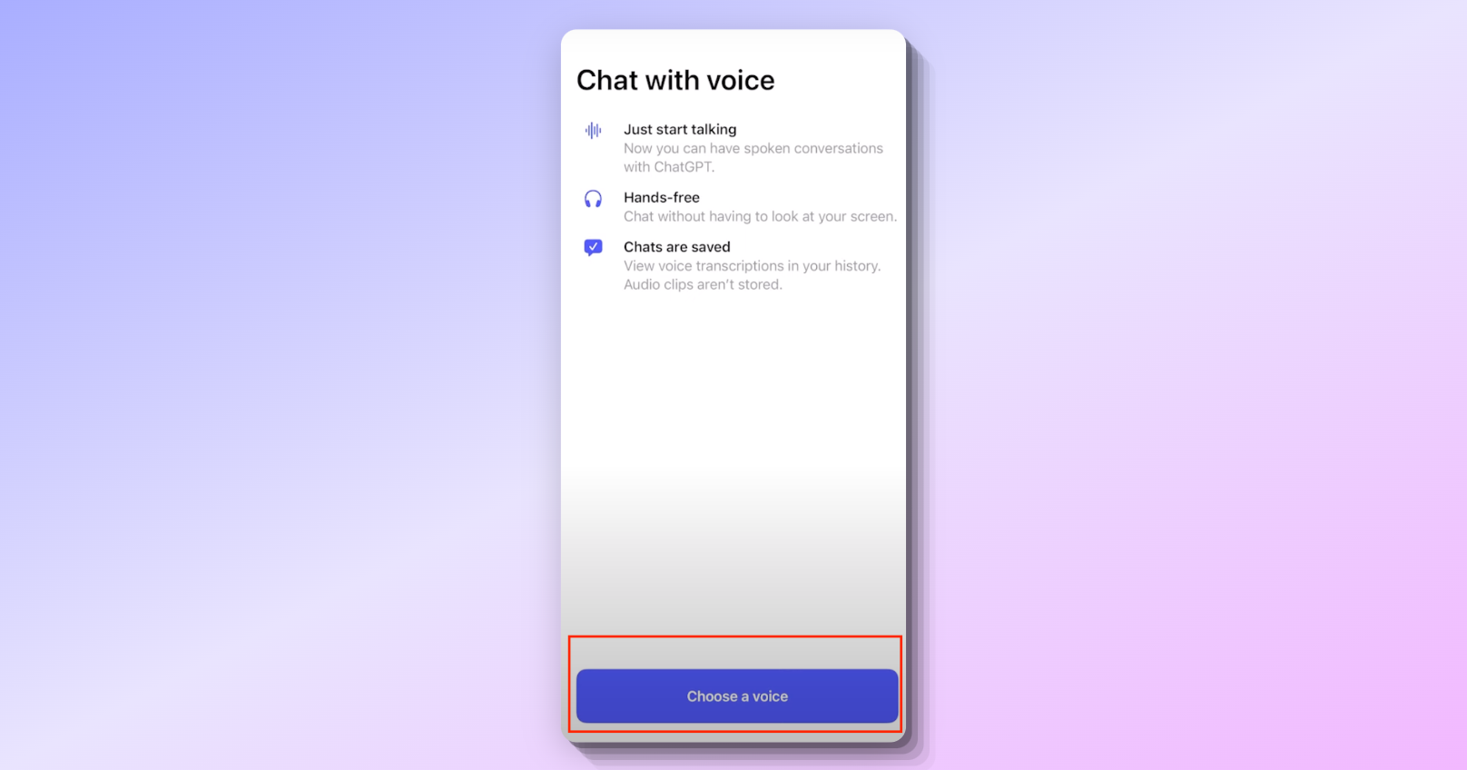 Choose a Voice for ChatGPT