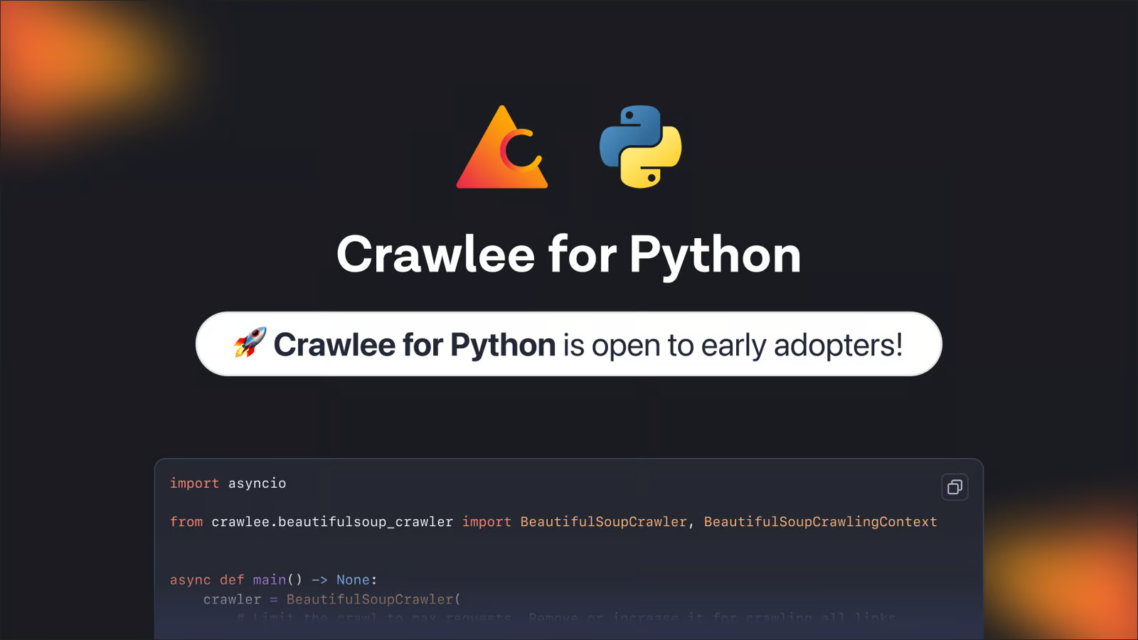 Crawlee-Pythonのはじめ方